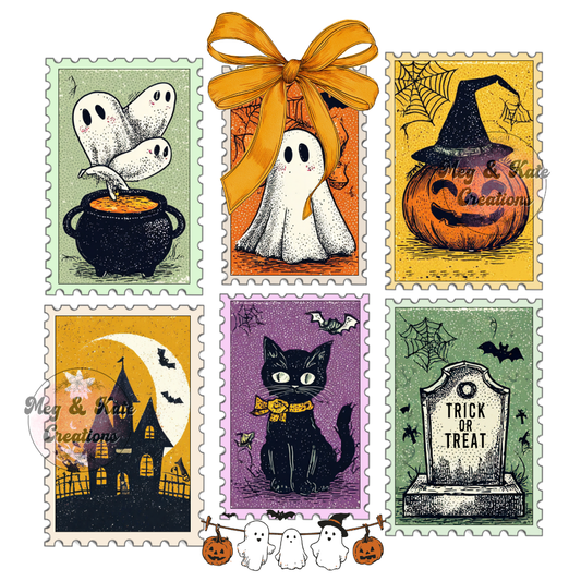 Halloween Stamps DTF TRANSFER