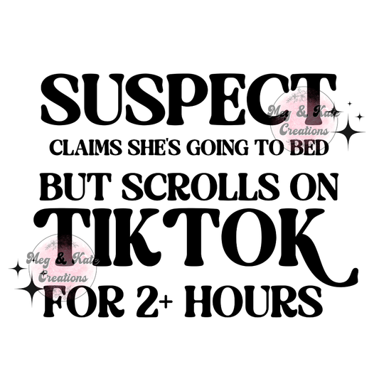 Suspect Claims She's Going to Bed DTF TRANSFER