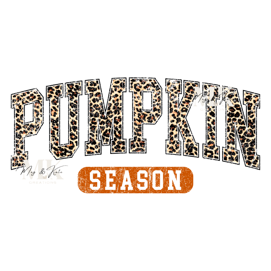 Cheetah Pumpkin Season DTF TRANSFER