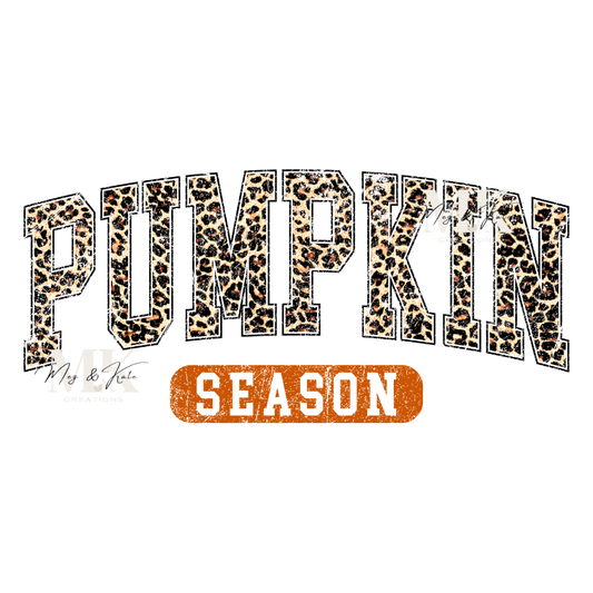 Cheetah Pumpkin Season DTF TRANSFER