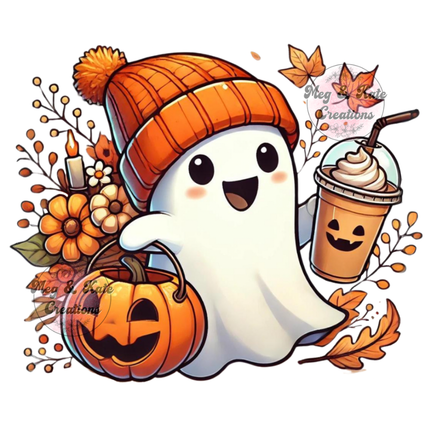 Fall Ghost DTF TRANSFER