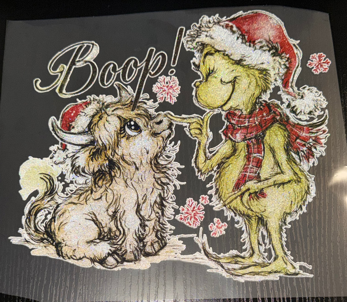 Boop Glitter Screen Print