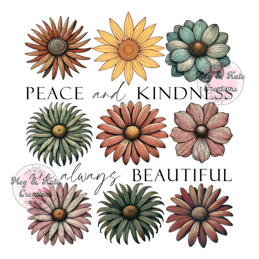 Peace and Kindness DTF TRANSFER