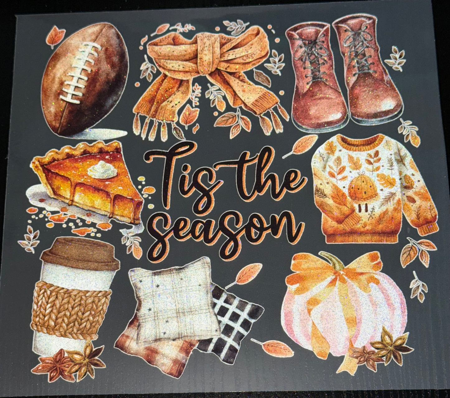 Tis the Season Glitter Screen Print