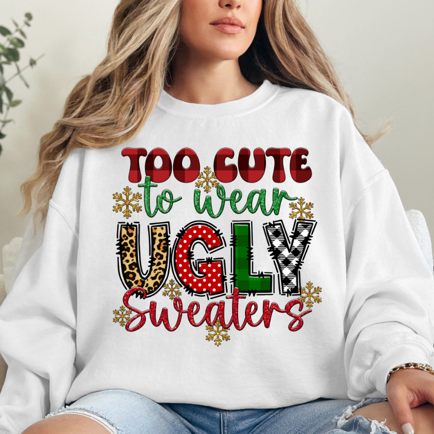 Too Cute to Wear Ugly Sweaters