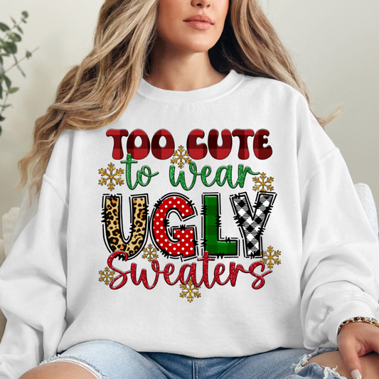 Too Cute to Wear Ugly Sweaters