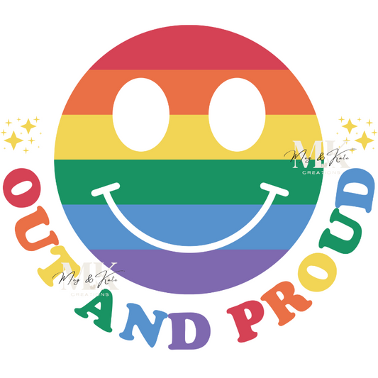 Out and Proud DTF TRANSFER