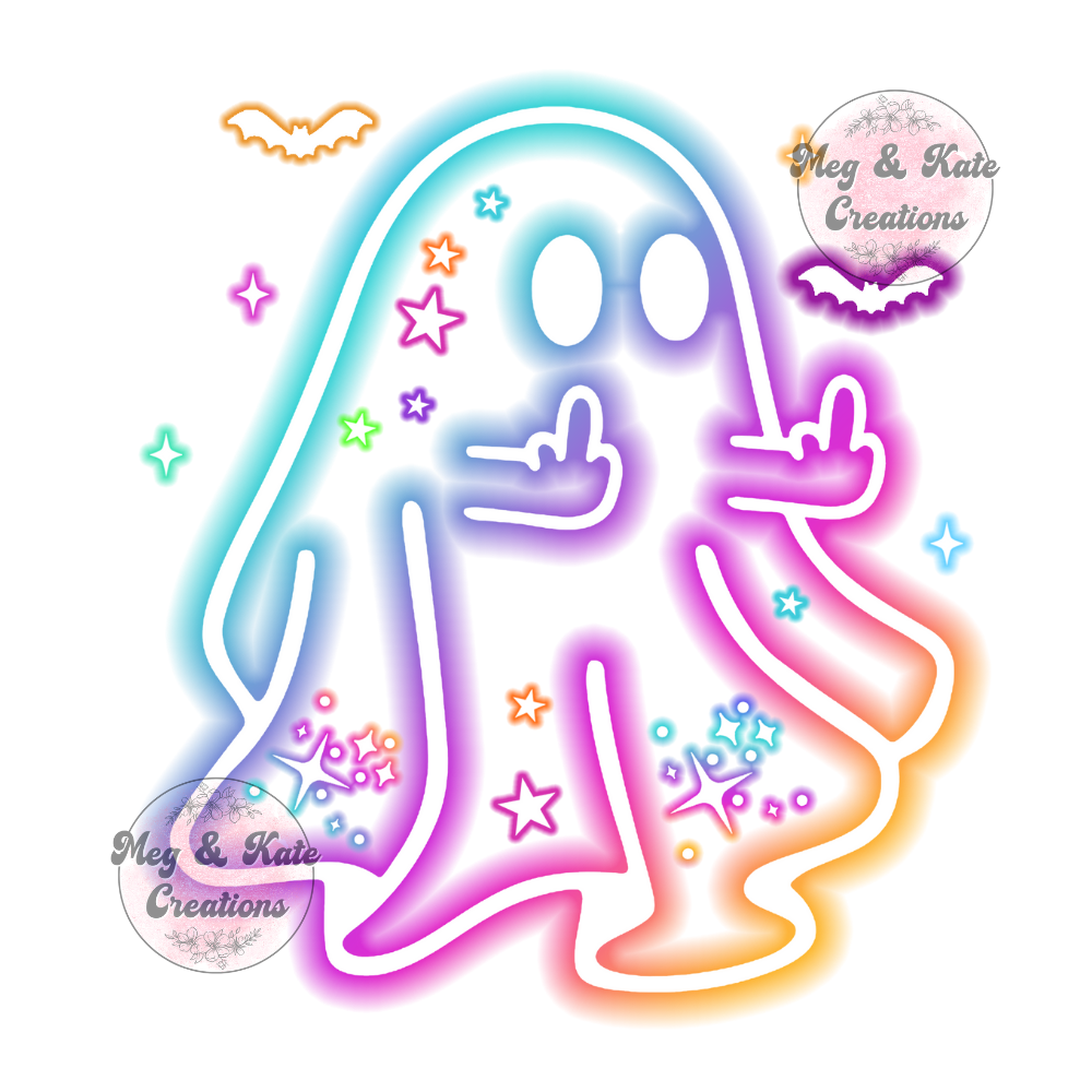 Neon Ghost DTF TRANSFER