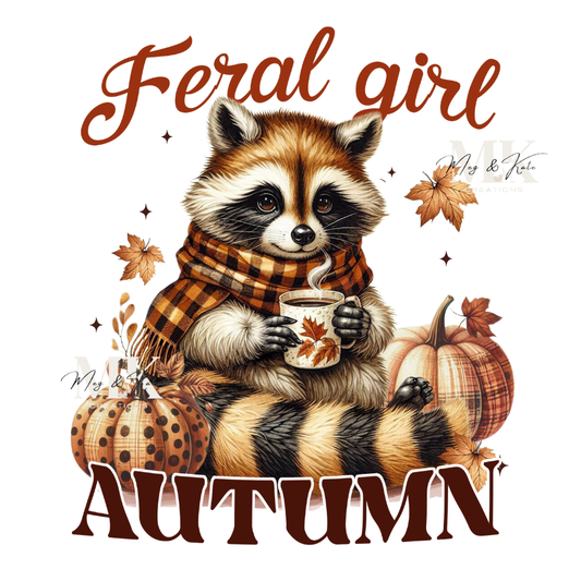 Feral Girl Autumn DTF TRANSFER