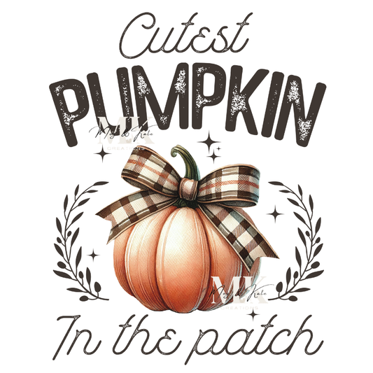 Cutest Pumpkin DTF Transfer
