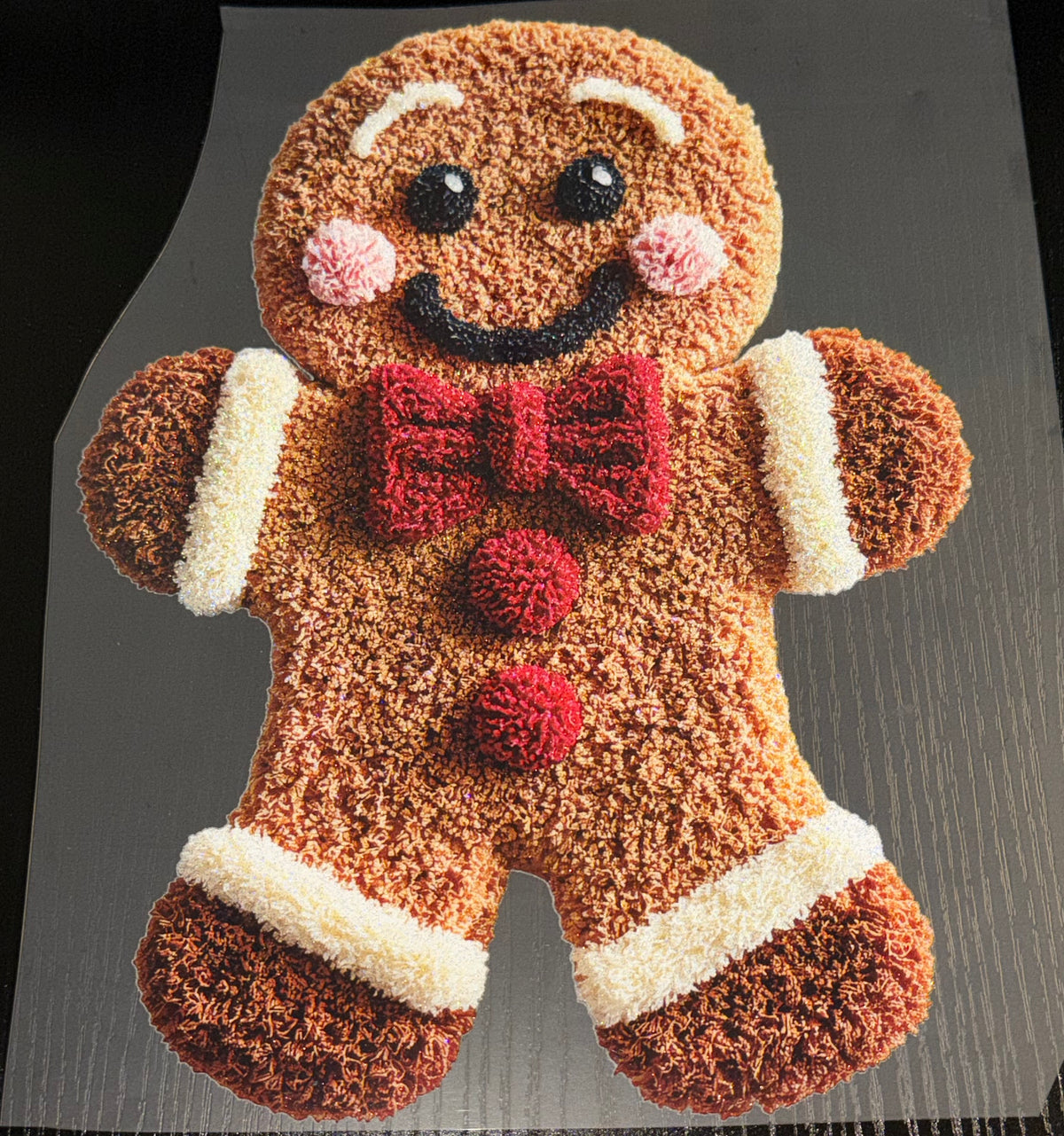 Gingerbread Man Glitter Screen Print