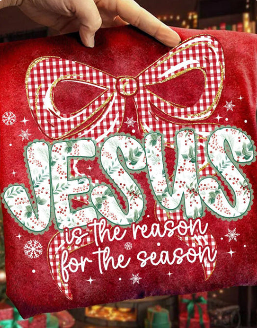 Jesus is the Reason Glitter Screen Print