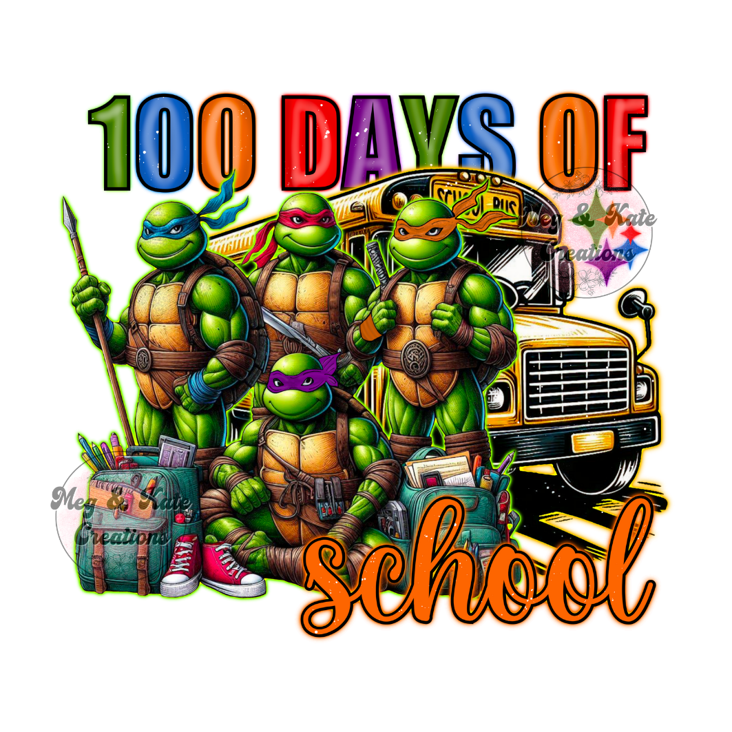 100 Days of School #6 DTF TRANSFER