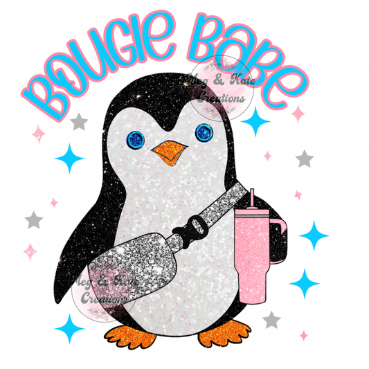 Bougie Babe Penguin DTF TRANSFER