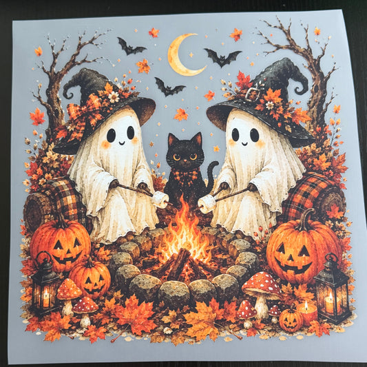 Ghosts Campfire DTF Transfer