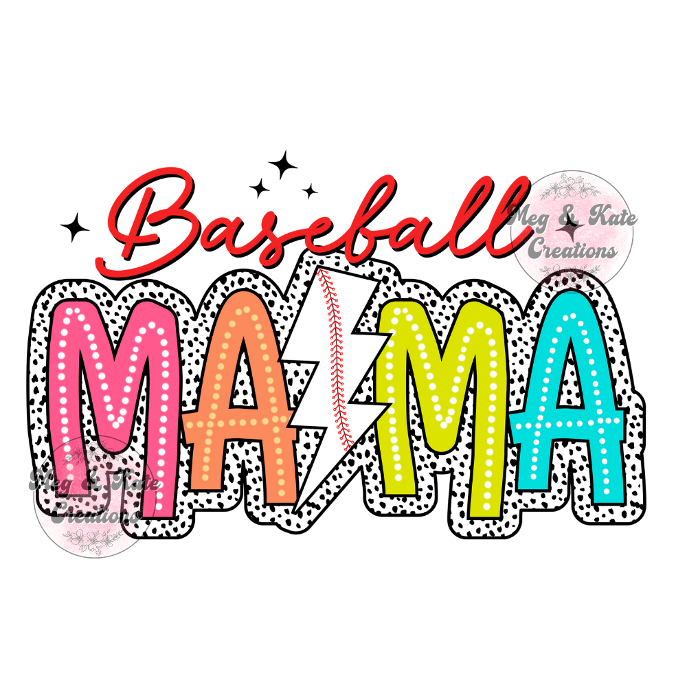 Baseball Mama DTF TRANSFER