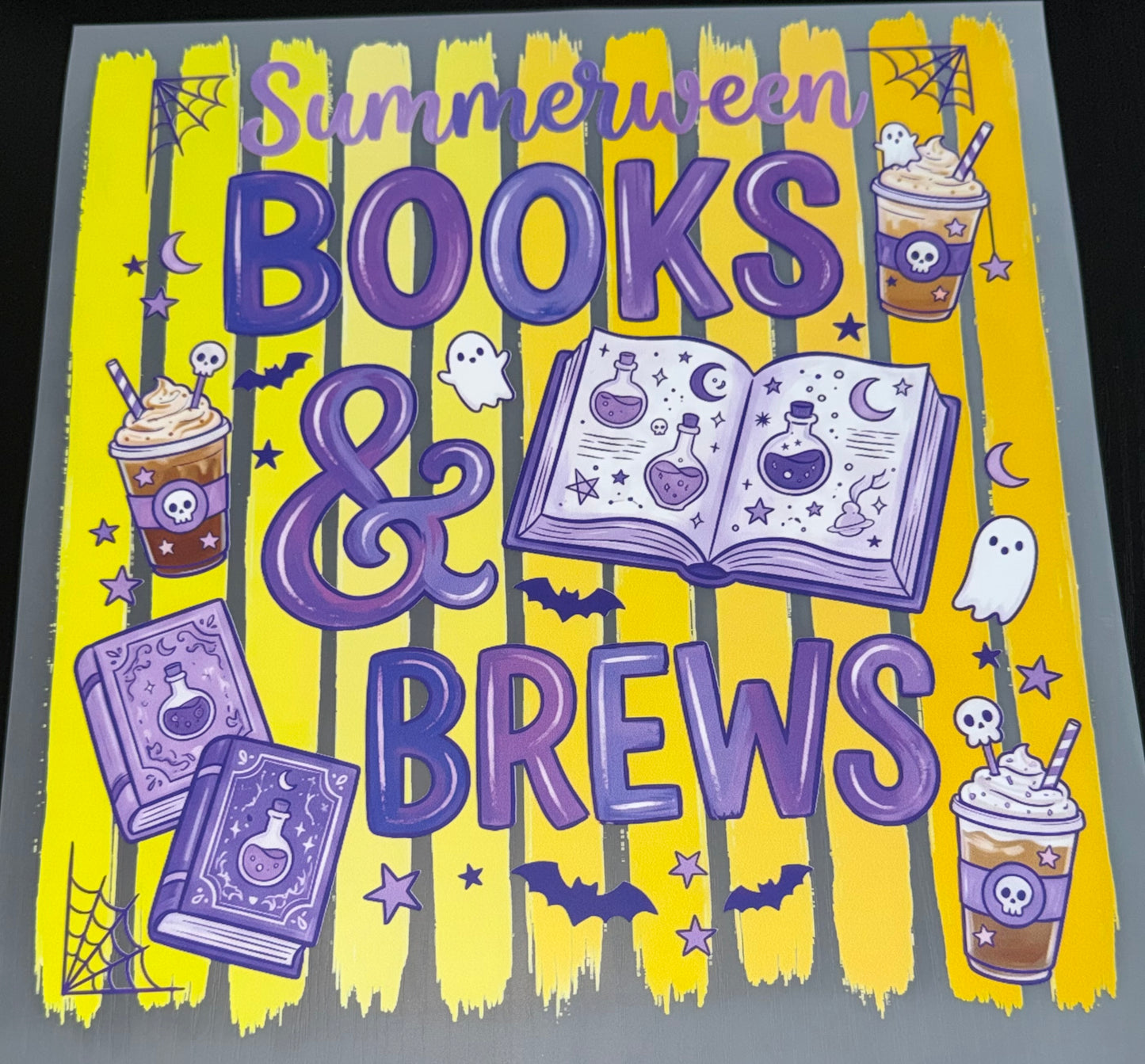 Summerween Books & Brews DTF Transfer