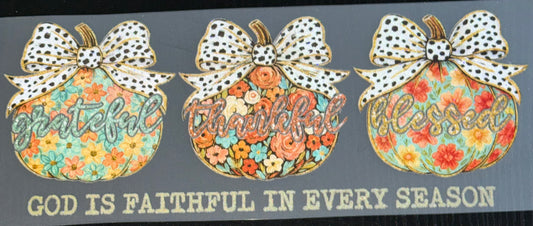 God is Faithful Glitter Screen Print