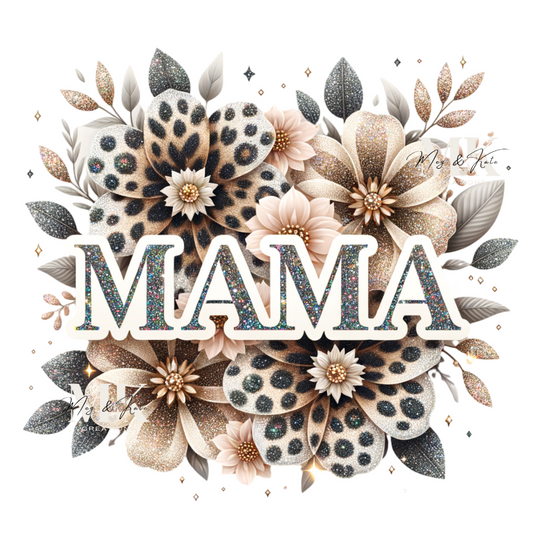 Mama Neutral Flowers DTF TRANSFER