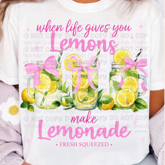 *PREORDER* Make Lemonade Glitter Screen Print