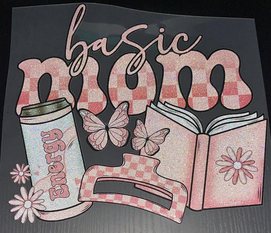 Basic Mom Glitter Screen Print