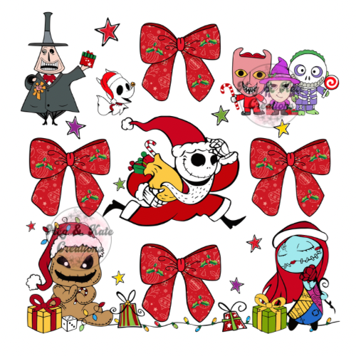 Night Before Christmas Collage DTF TRANSFER