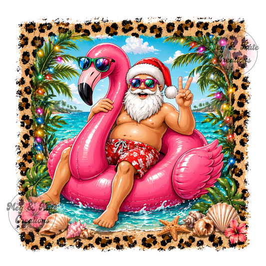 Santa Float DTF TRANSFER