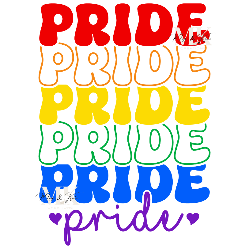 Pride Rainbow DTF TRANSFER