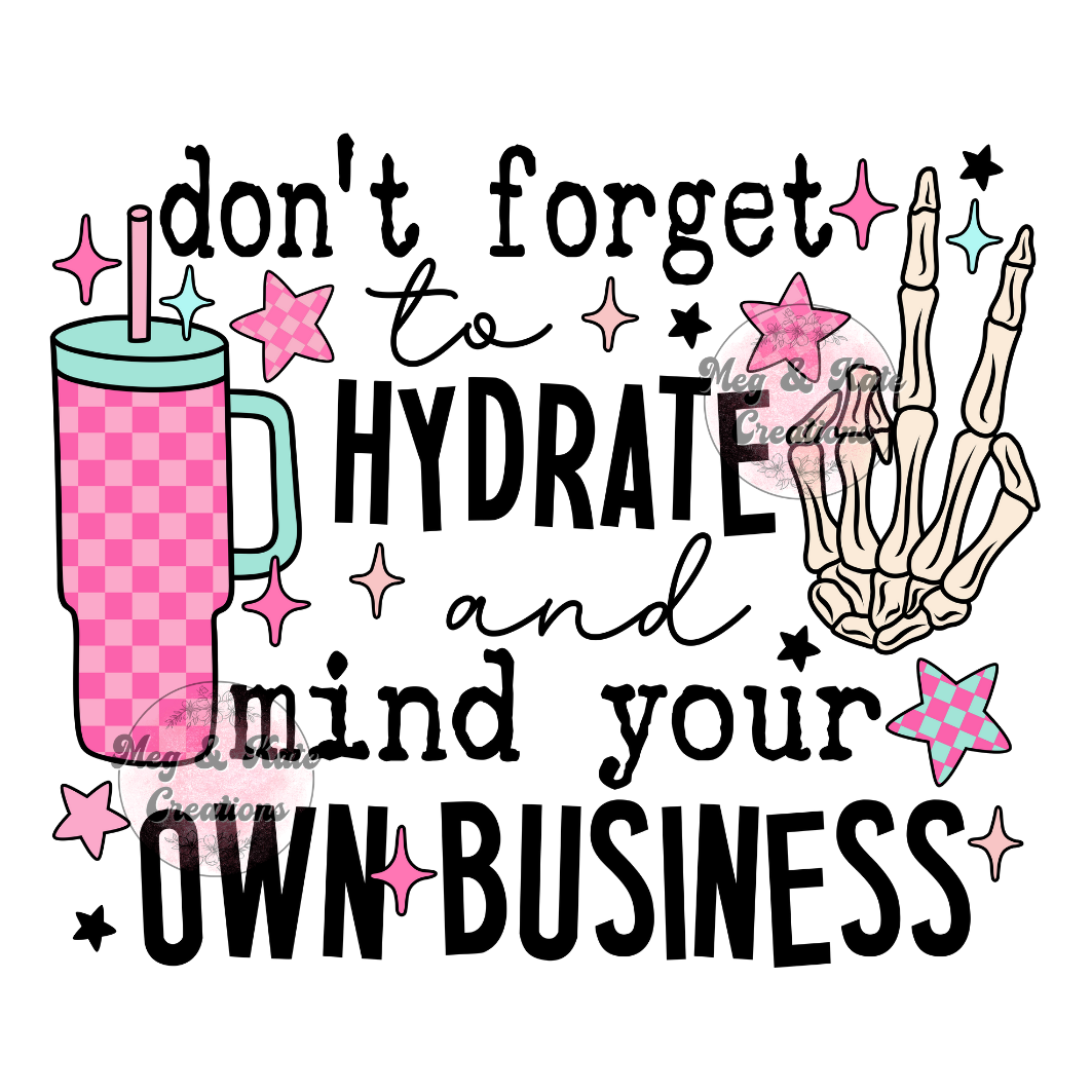 Don't Forget to Hydrate DTF TRANSFER