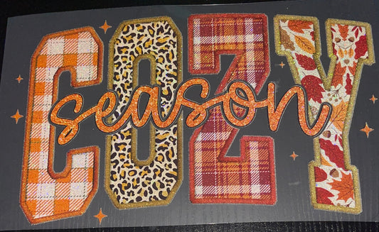 Cozy Season Glitter Screen Print