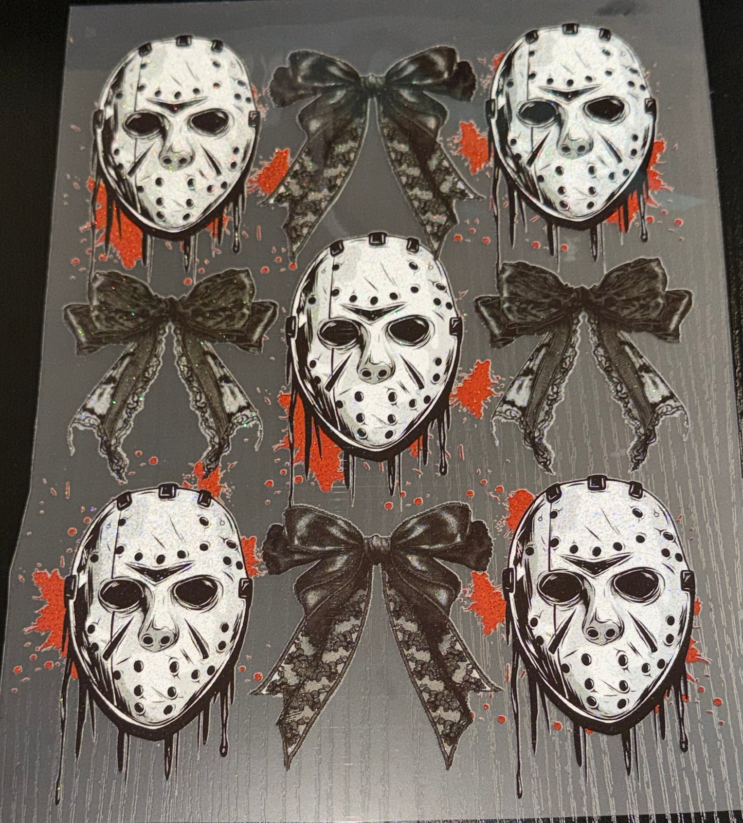 Jason & Bows Glitter Screen Print