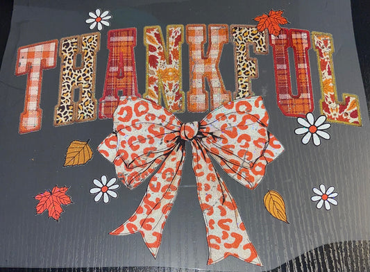 Thankful Glitter Screen Print