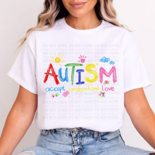 Autism Glitter Screen Print