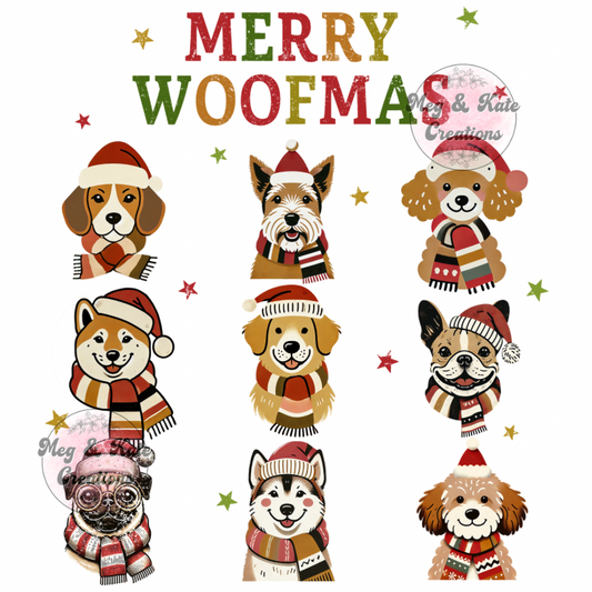 Merry Woofmas DTF TRANSFER