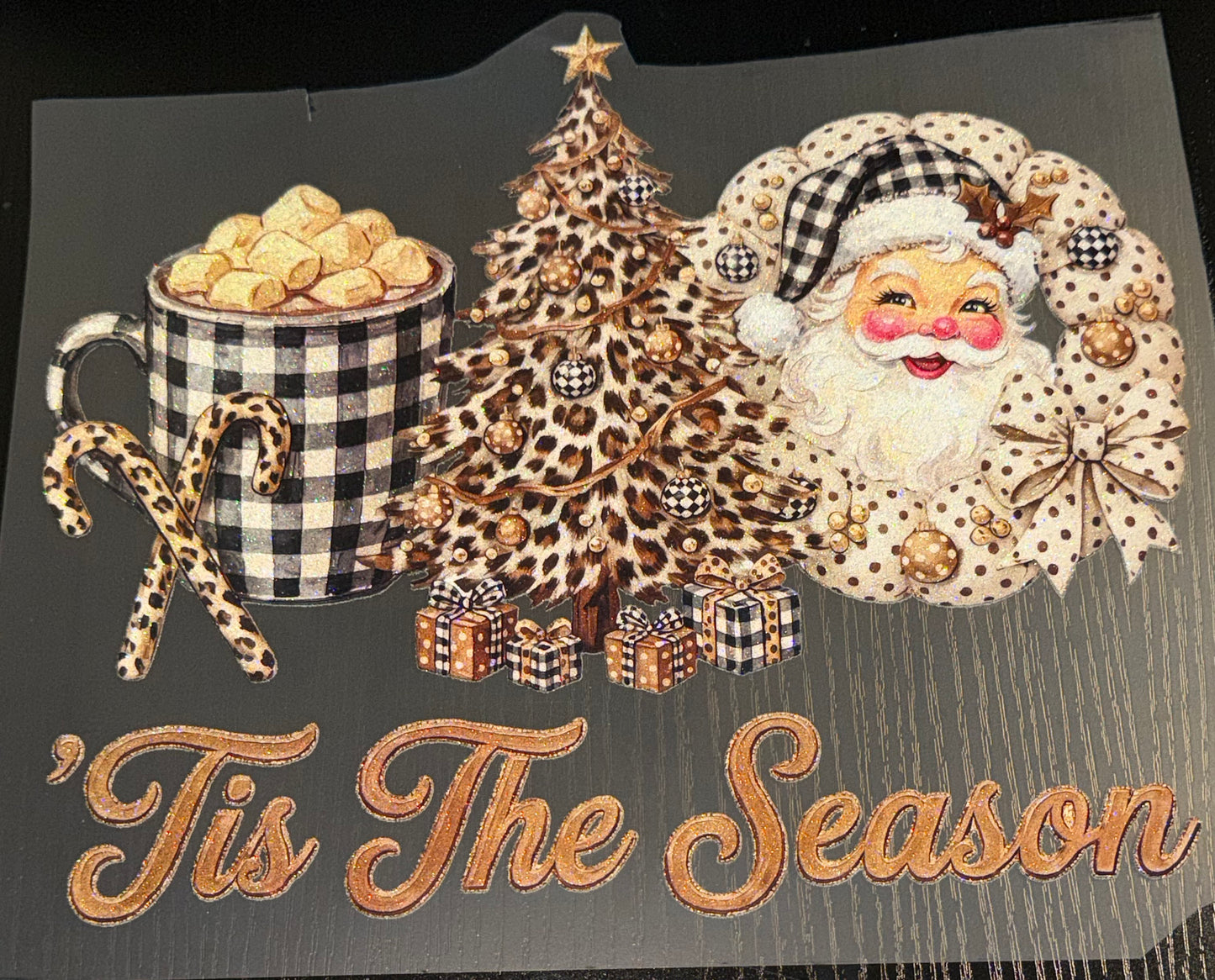 Tis the Season Glitter Screen Print