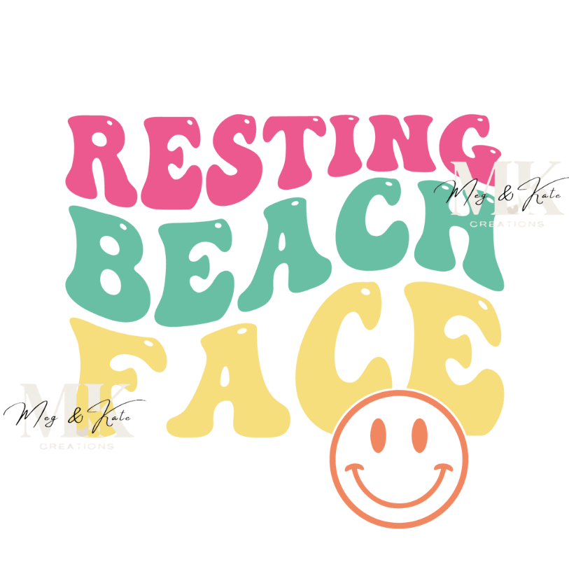 Resting Beach Face DTF TRANSFER