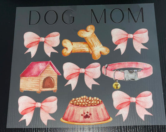 Dog Mom Glitter Screen Print