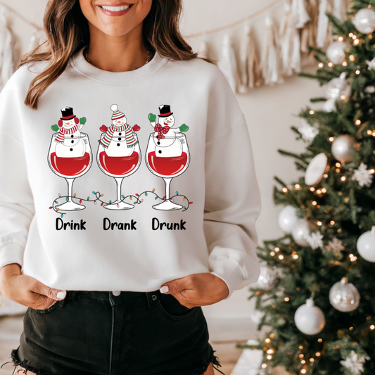 Drink Drank Drunk Snowmans