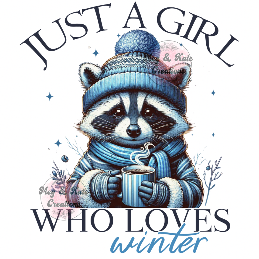 Just a Girl Who Loves Winter DTF TRANSFER