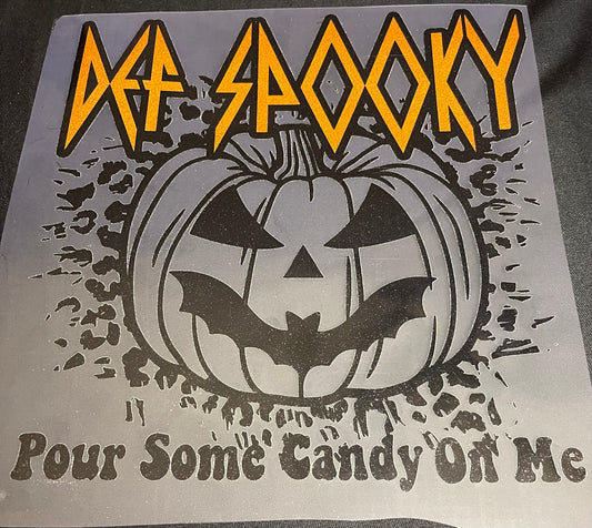Def Spooky Glitter Screen Print