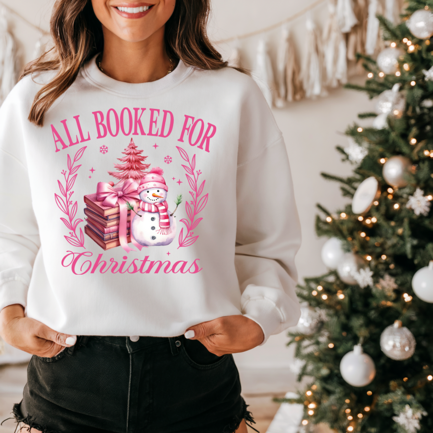 All Booked for Christmas (pink)
