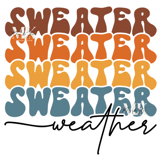 Sweater Weather x4 DTF Transfer