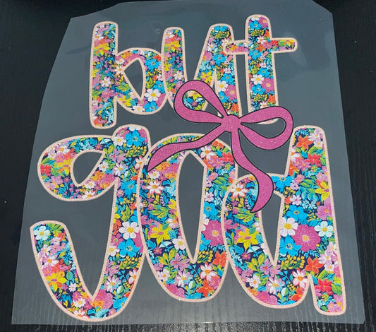 But God Glitter Screen Print