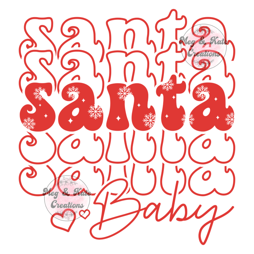 Santa Baby DTF TRANSFER