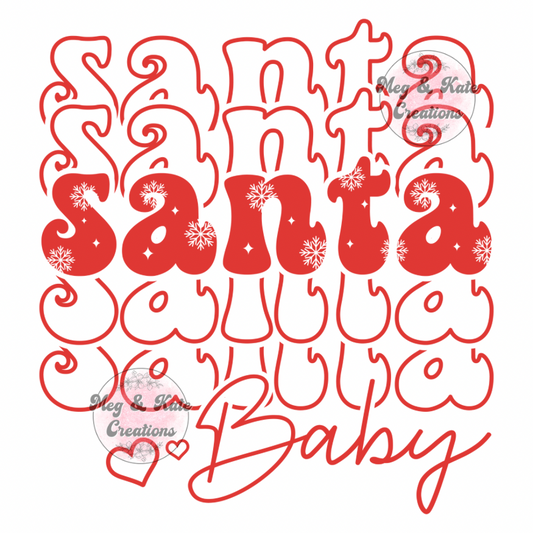 Santa Baby DTF TRANSFER