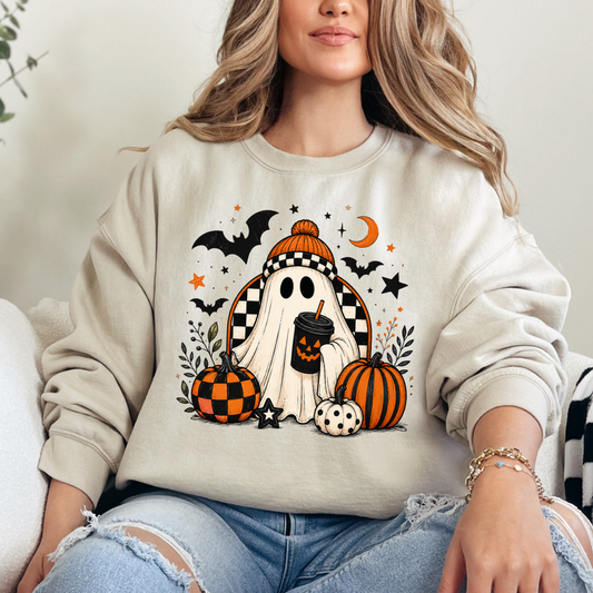 Checkered Beanie Ghost