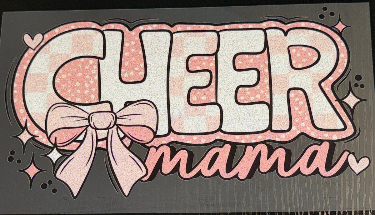 Cheer Mama Glitter Screen Print