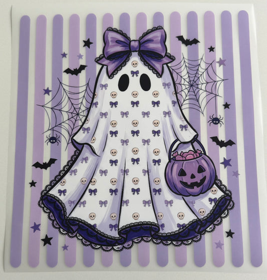 Purple Ghost DTF Transfer