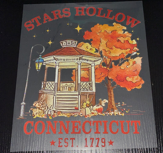 Stars Hollow Glitter Screen Print