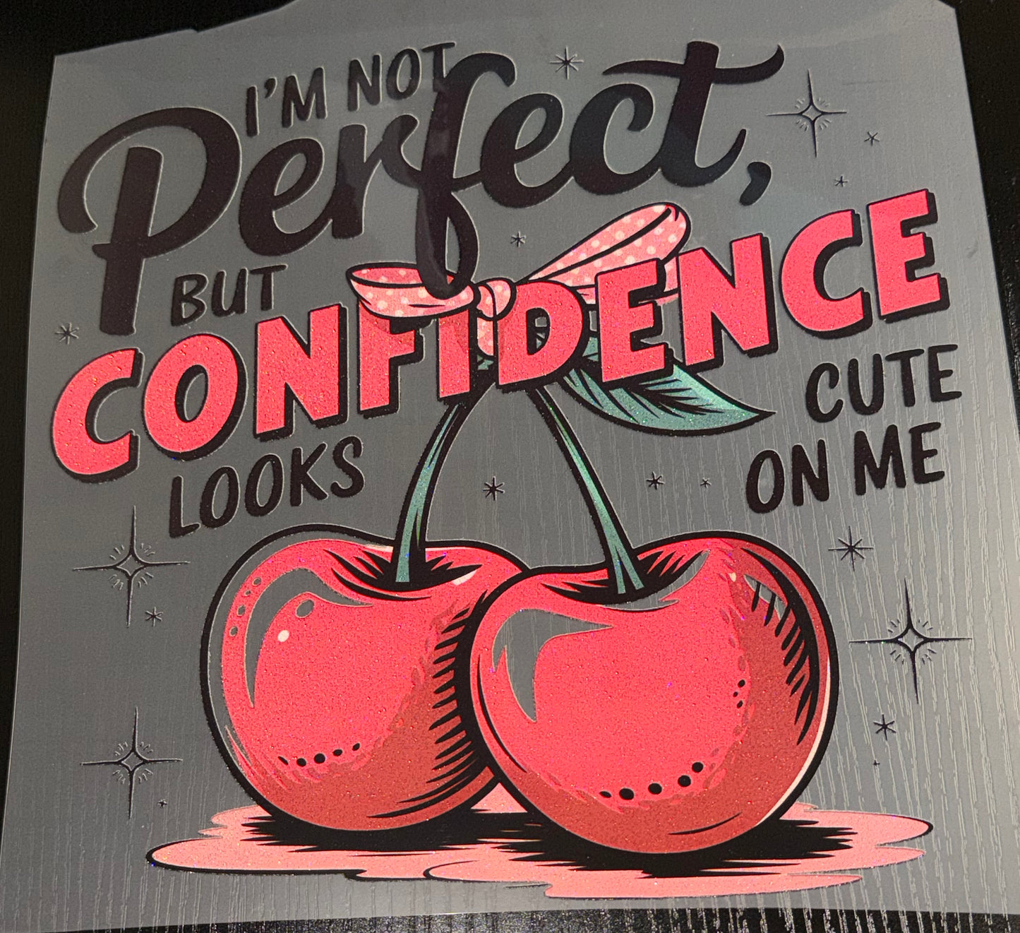 I’m Not Perfect Glitter Screen Print